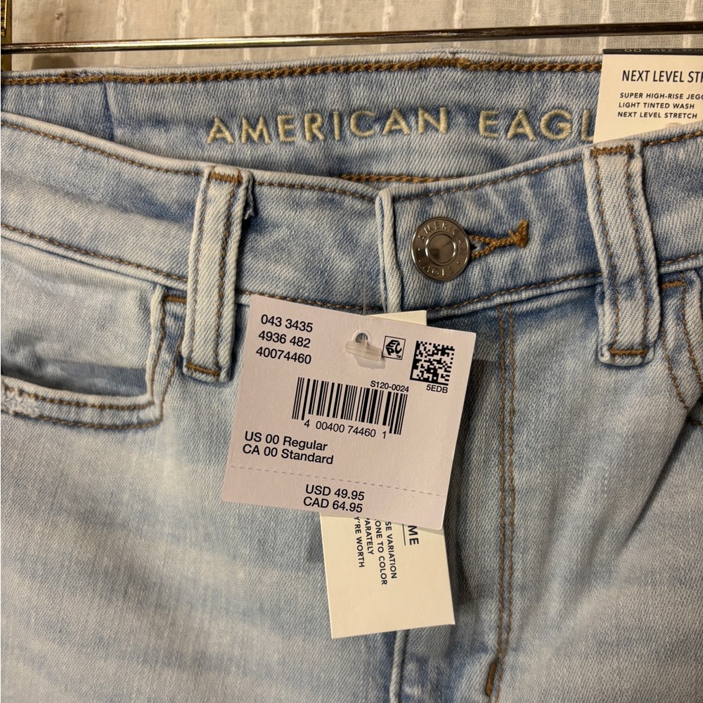 BNWT American Eagle High Rise Skinny Jegging Jeans - Picture 6 of 7